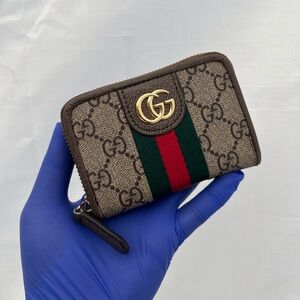 Small Zipped Printed Canvas Wallet New without Tags